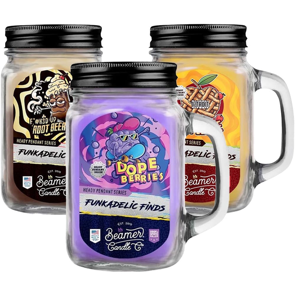Beamer Candle Co. Funkadelic Finds Collection Hidden Pendant Mason Jar Candle | 12oz