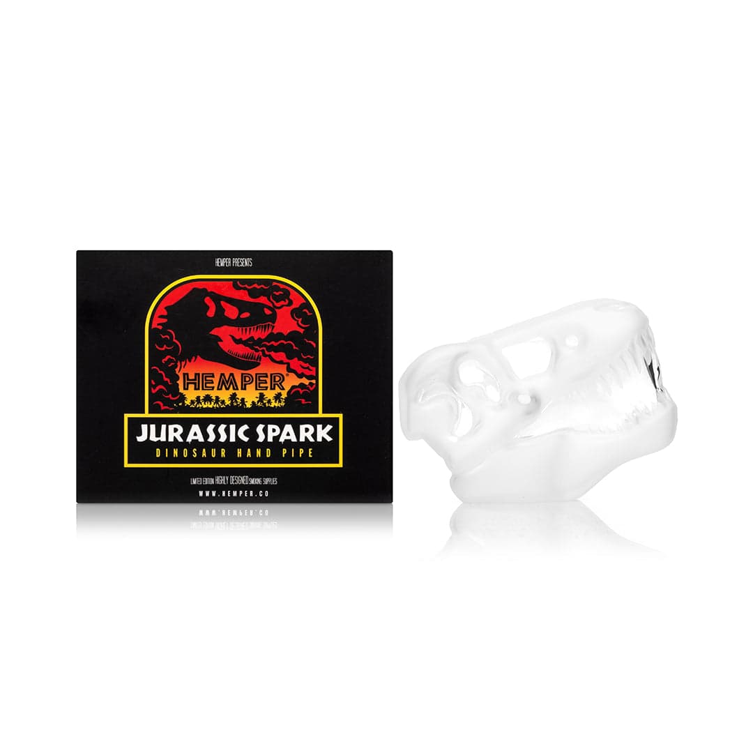 Jurassic Spark Skull Hand Pipe