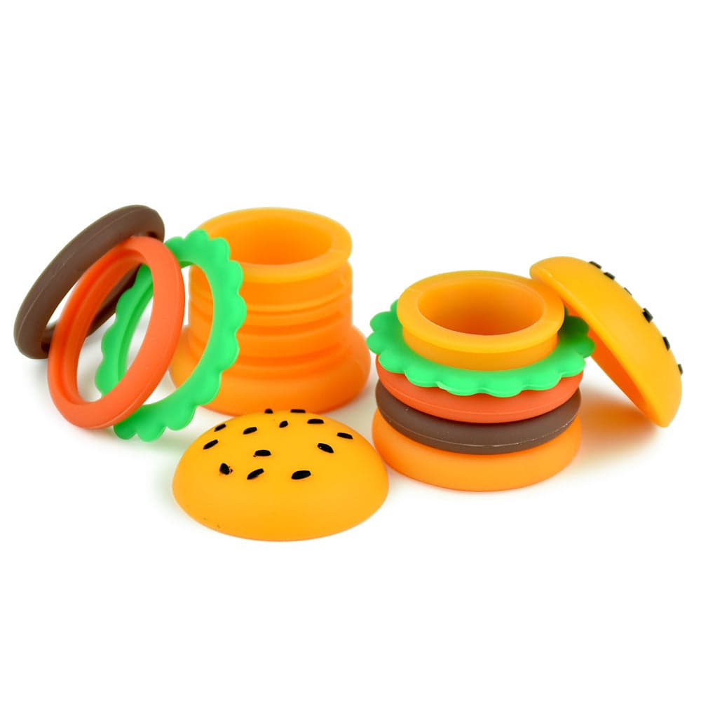Silicone Hamburger Storage Container - 5ml - 40PC DISPLAY