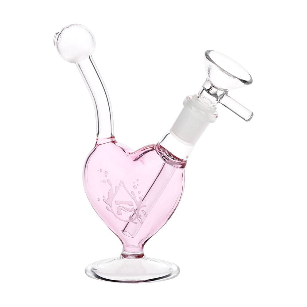 Pulsar Big Heart Glass Water Pipe - 5.5" / 14mm F