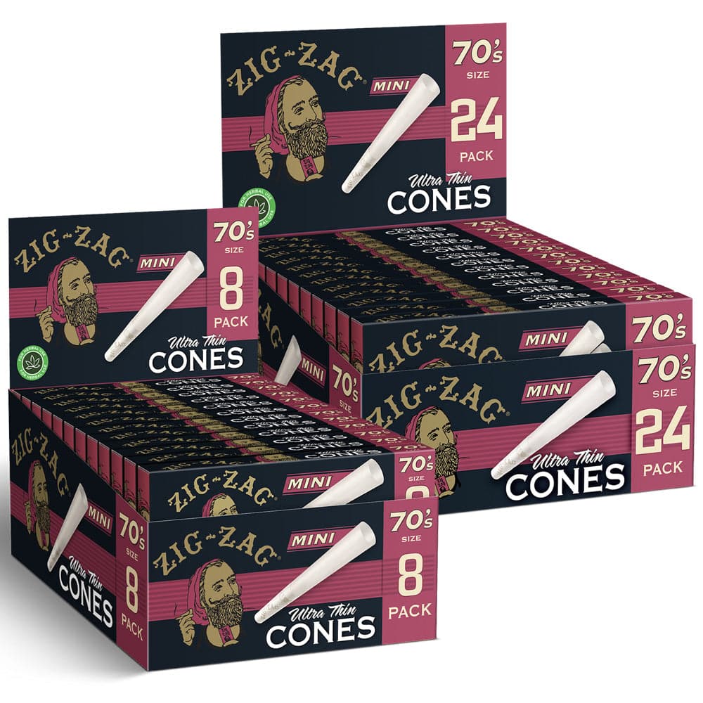 Zig Zag Ultra Thin Mini Cones Display | 70mm