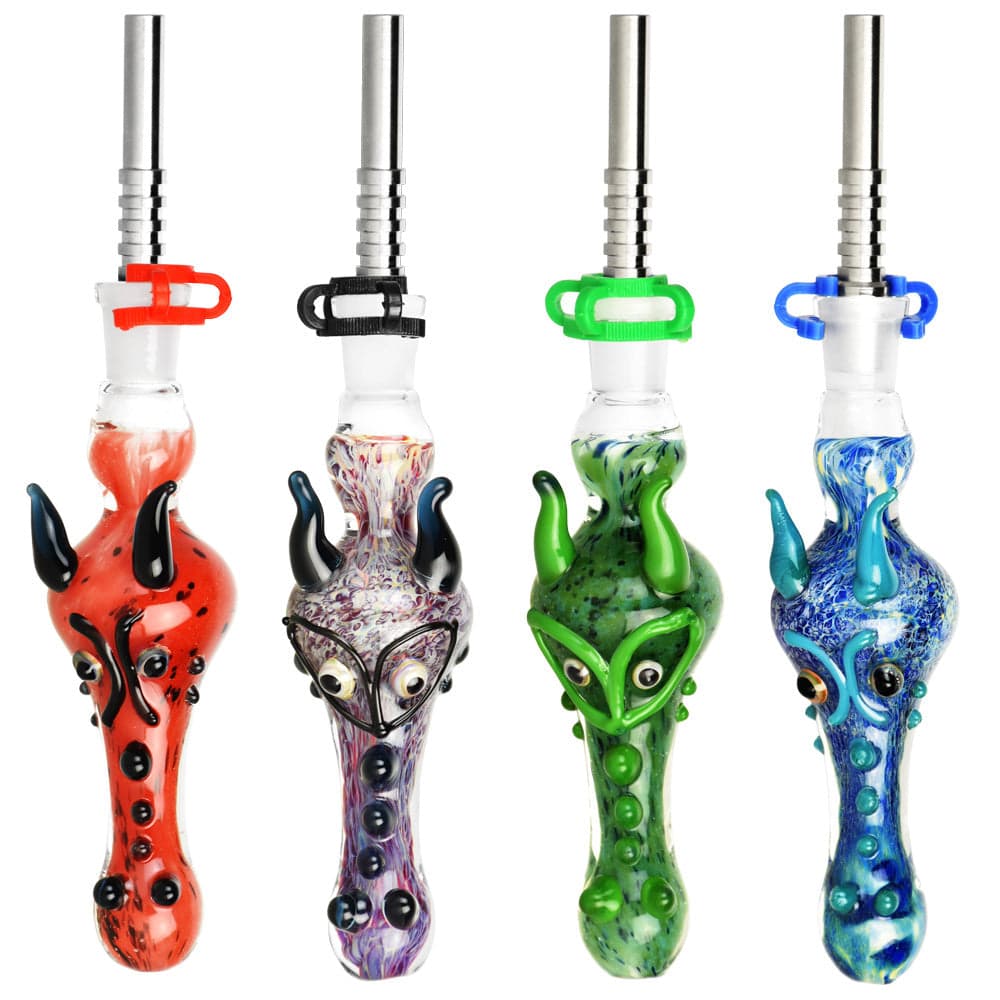 Dragon Snout Glass Vapor Straw w/ Titanium- 4.5"