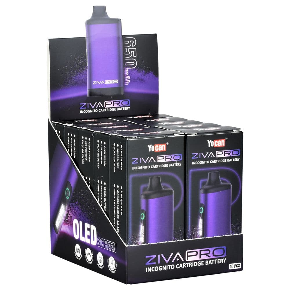 Yocan Ziva Pro Auto-Draw 510 Battery | 650mAh | 10ct Display