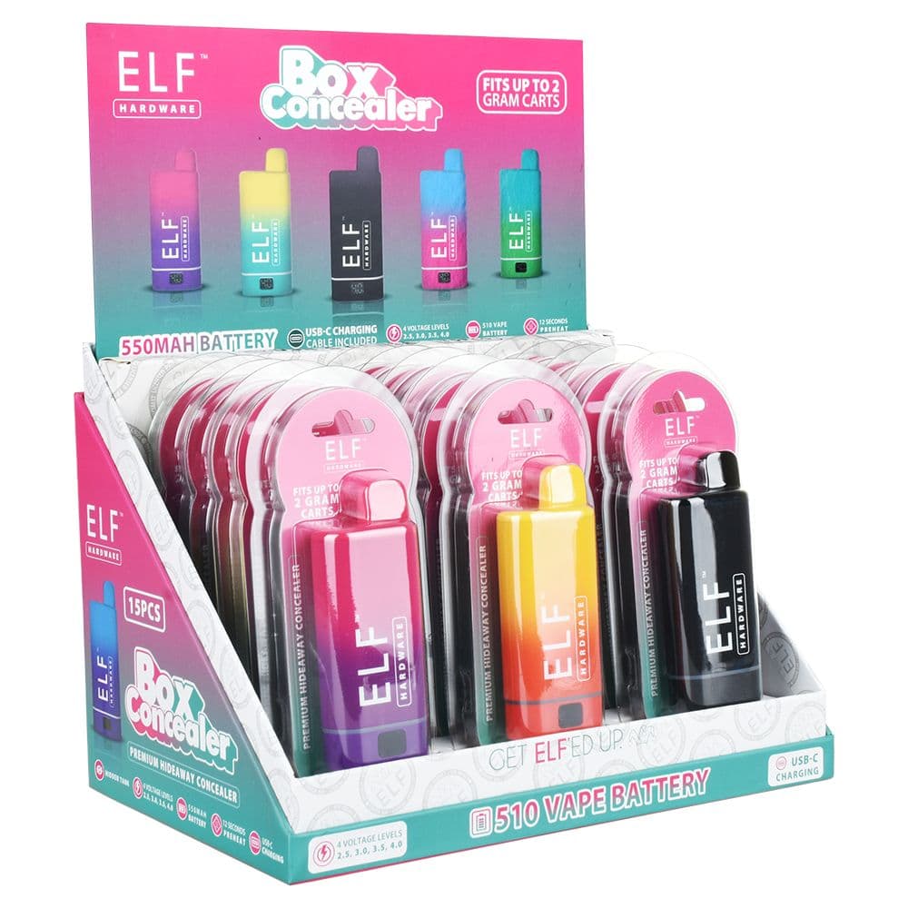 ELF Vape Bar Concealer 510 Cart Vape Battery - 550mAh / 15ct