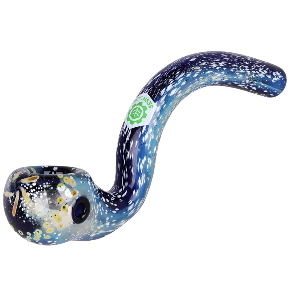 SeshGear Galaxy View Sherlock Glass Hand Pipe - 6"