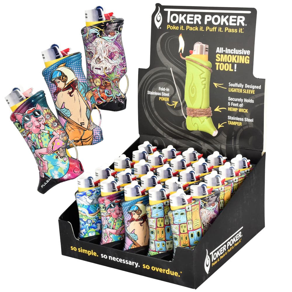 Pulsar Design Series Toker Poker Lighter Sleeve - 25pcs