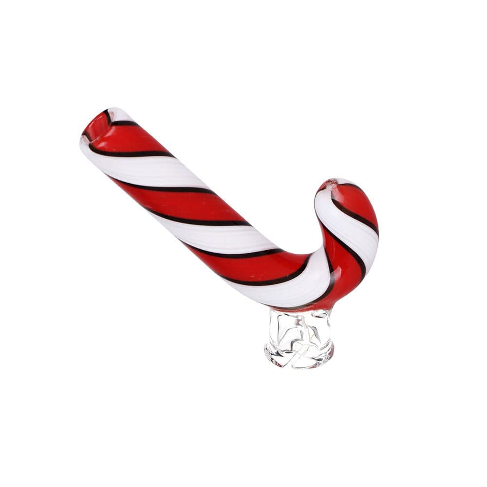 Candy Cane Glass Mouthpiece Attachment for Puffco Pivot