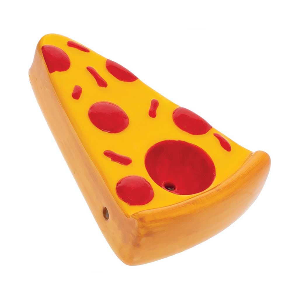 PIZZA SLICE CERAMIC PIPE - WACKY BOWLZ