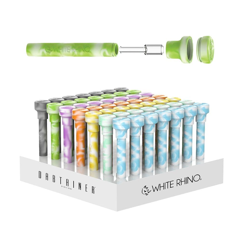 White Rhino Glow In the Dark Dabtainer - 5.3" 49ct