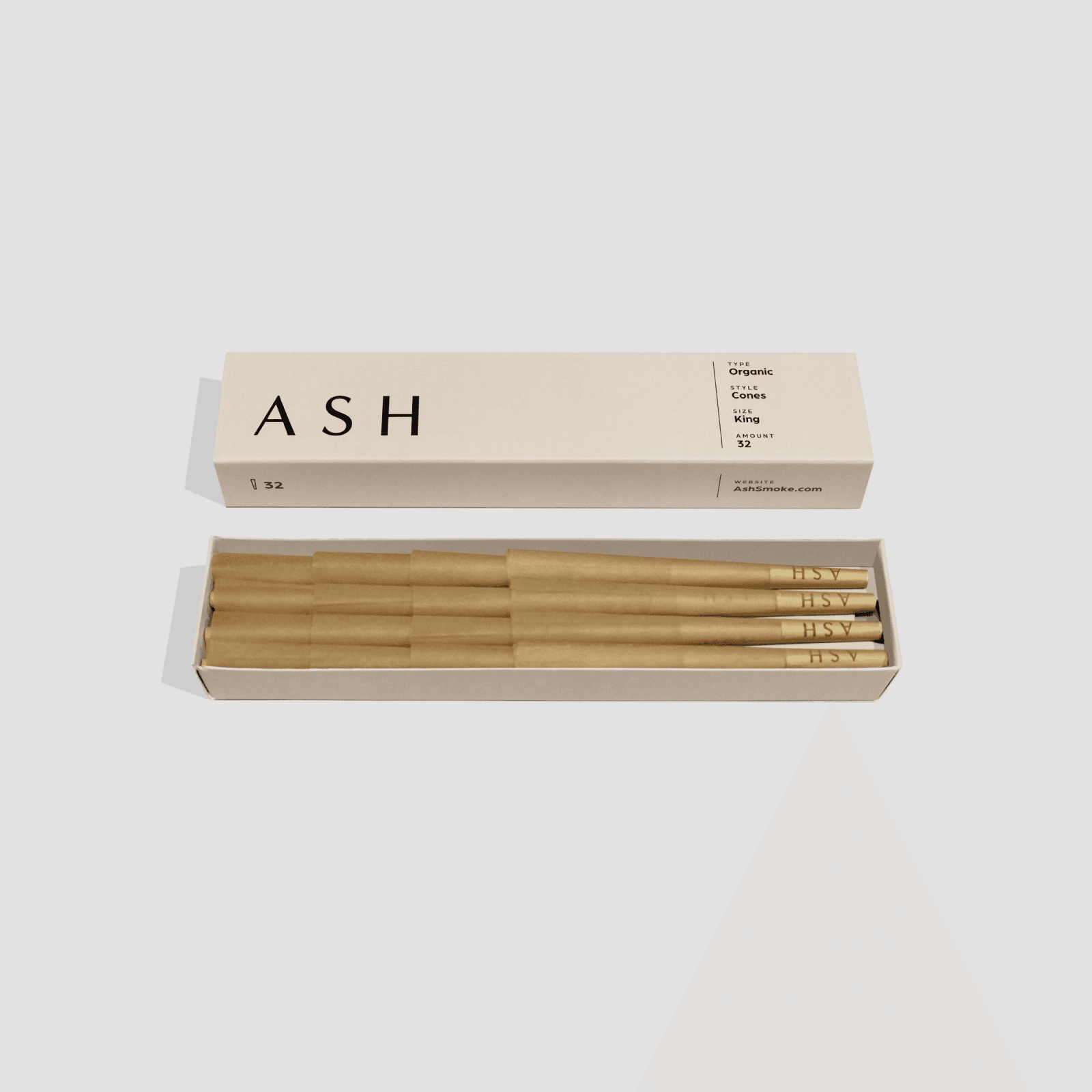 ASH Pre-rolled Cones | Organic | 32 count