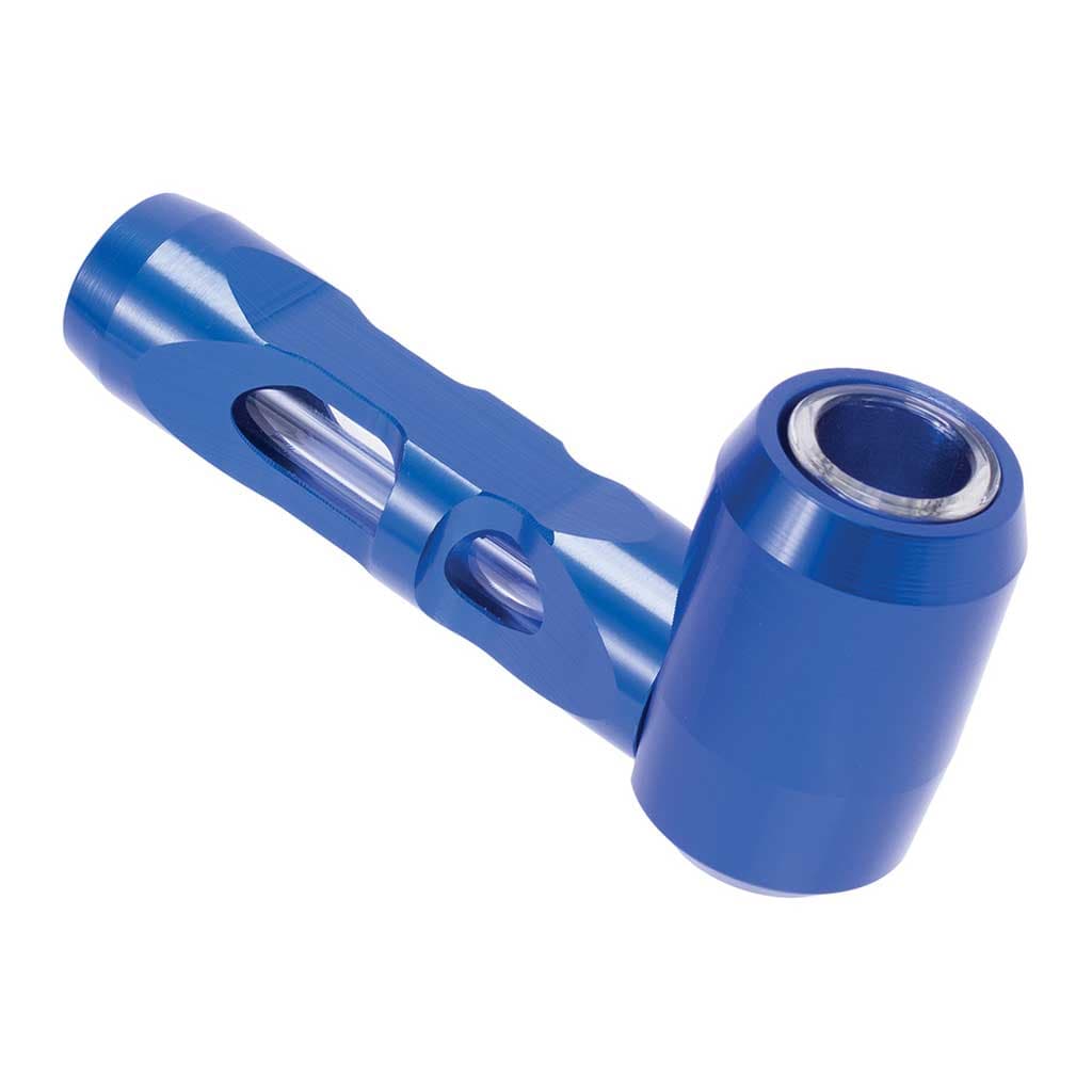 ALUMINUM GLASS SMOKING PIPE