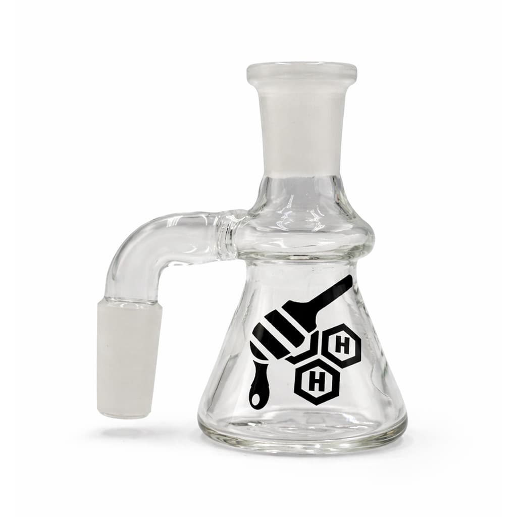 HONEYBEE HERB BEAKER BASE GLASS DRY ASH CATCHER