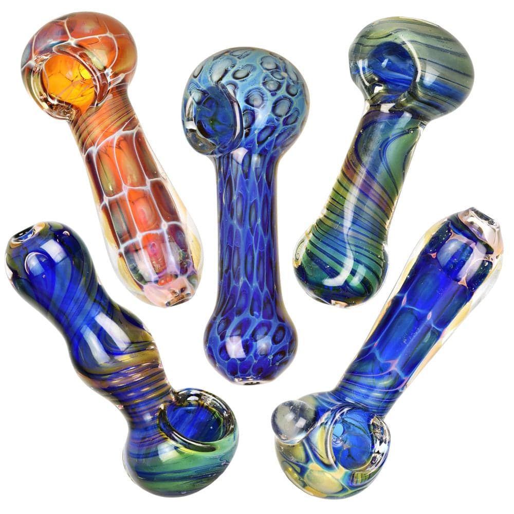 Color Work Spoon Pipe - 3.75-4"/Assorted - 20PC BUNDLE